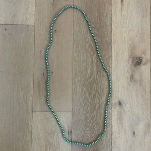Long Turquoise Beaded Necklace